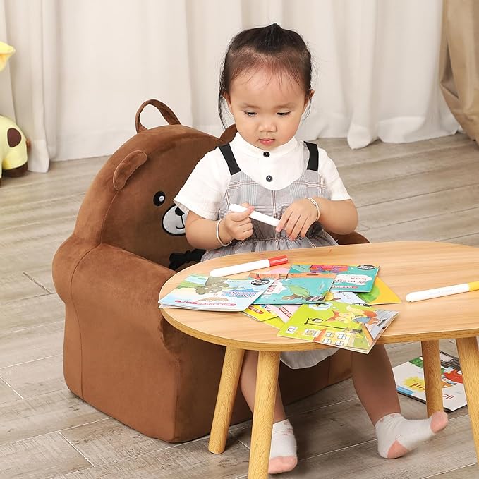 Cuddly Toddler First Chair, Premium Character Chair, Brown Bear, 18 Month up to 3 Years