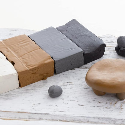 BAZIC Modeling Clay Natural Earth Color 1 LB, Modeling Dough Non Toxic Gift for Artist Kids, Bulk for Classroom, 24-Pack