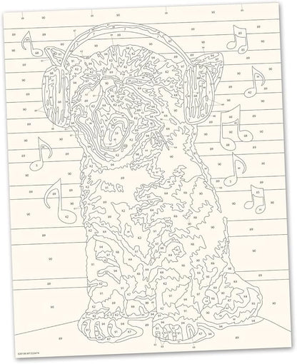 Ravensburger Singing Kitten Paint by Numbers Kit for Children - Painting Arts and Crafts for Kids Age 12 Years Up