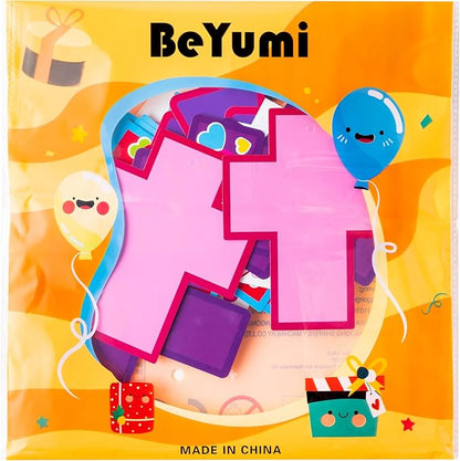 BeYumi Valentine Cross Craft Kit - 123Pcs Valentine's Day Cross Craft Kit DIY Christian Religious Hanging Ornament Make Your Own Sunday School Decoration Home Classroom Party Art Supplies for Kids