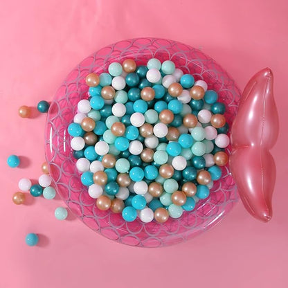 GOGOSO Ball Pit Balls 100, Soft Plastic Balls for Kids Play Pin Balls Babies Toddlers Children for 1 2 3 4 5 7 8 Years Old,5 Green Colors,2.2nches