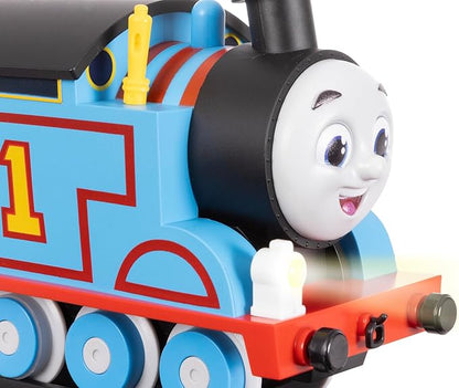 Lionel Mattel Thomas & Friends Battery O Gauge Toy Train Set with Remote, Locomotive, Train Cars, & Track with Authentic Train Sounds, Lights, & Water Vapor Smoke Effects for Kids 4+