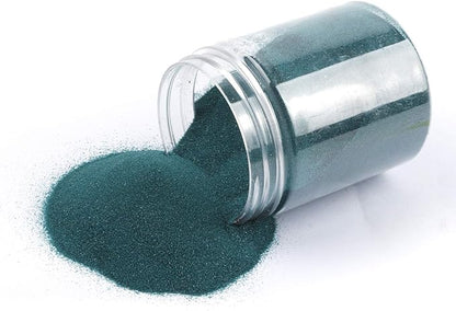 Shiny Stone Colorful Sand,Rainbow Sand,Art Sand,Colored Sand,Craft Sand,Decorative Wedding Vibrant Sand, 250g/0.55lbs/8.81oz for Kids Creativity Wedding Succulent Terrarium Vase (Peacock Green)