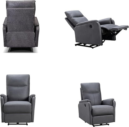 Recliner Chairs for Adults, Power Lift Recliner Chair, Ergonomic Recliner Chair with USB, Classic Single Sofa with Footrest, Lazy Boy Recliner Chair, Recliner Single Chair Living Room,Grey