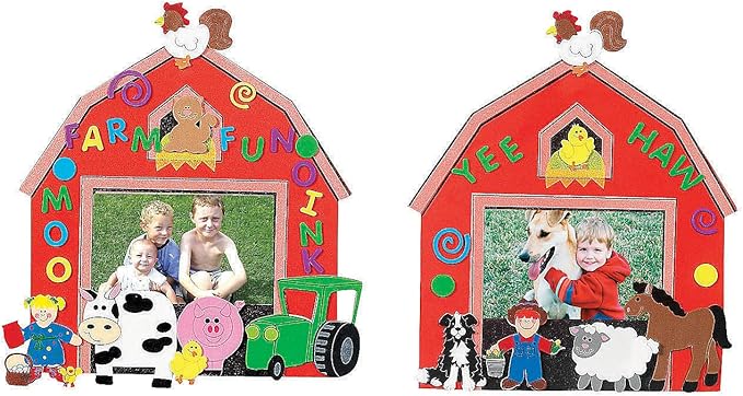 Farm Foam Frames - Crafts for Kids and Fun Home Activities
