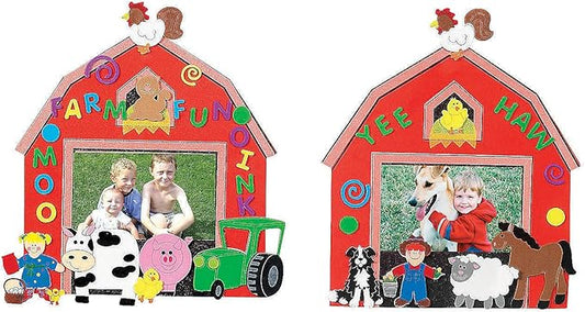Farm Foam Frames - Crafts for Kids and Fun Home Activities