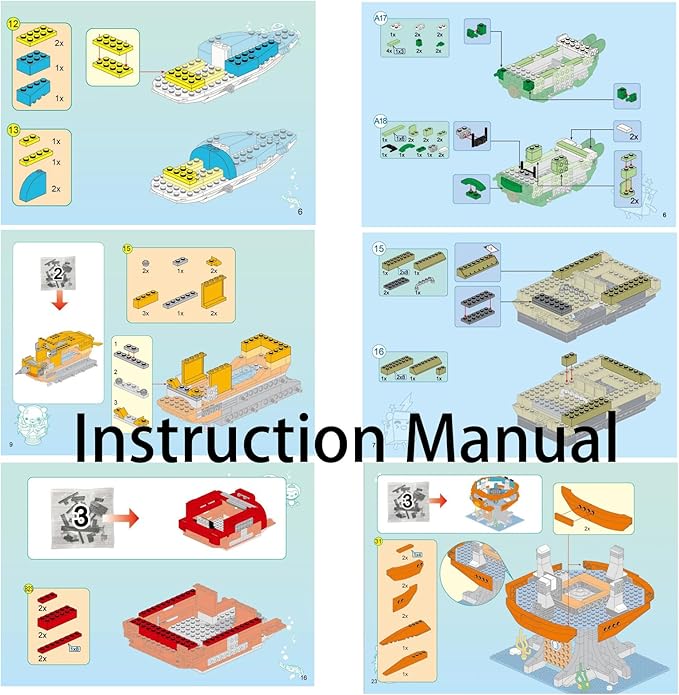 for Age 6+ Building Block Octonauts Ocean Adventure GUP-S Polar Exploration Vehicle & Barnacles kwazii 275pcs Building Brick Set-No Package Box (3704)