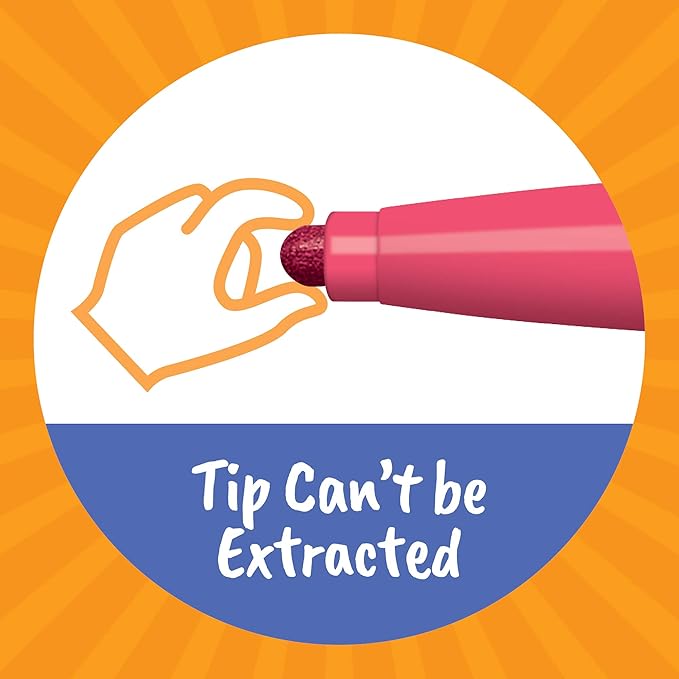 BIC Child's First Magic Marker, Assorted Colors, 96-Count