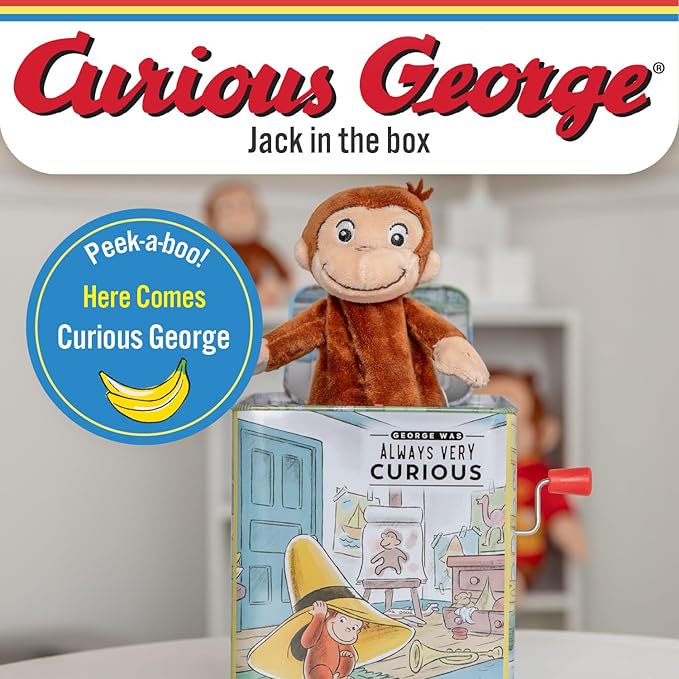 Kids Preferred Curious George Jack-in-The-Box - Musical Toy for Babies