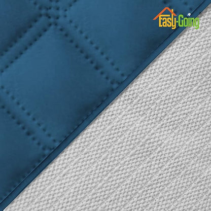 Easy-Going Waterproof Oversized Loveseat Covers Leakproof Couch Cover for 2 Cushion Couch Sofa Cover Washable Sofa Slipcover Non-Slip Furniture Protector with Pocket for Pet(Medium-XL, Peacock Blue)