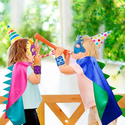 iROLEWIN Dinosaur-Costume for Kids Dragon Cape Mask as Boys Girls Dino Dress-Up Clothes for Play Toys Birthday Party Gifts