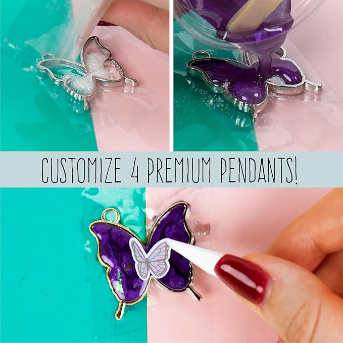 STMT D.I.Y. Resin Jewelry Studio, All-in-One Resin Jewelry Making Kit with Molds, Fun DIY Kit to Make Your Own Necklaces, Bracelets & More, Great Gift for Teen Girls 14+