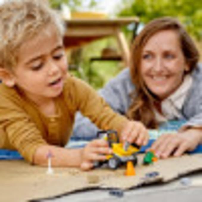 LEGO City Roadwork Truck 60284 Toy Building Kit; Cool Roadworks Construction Set for Kids, New 2021 (58 Pieces)