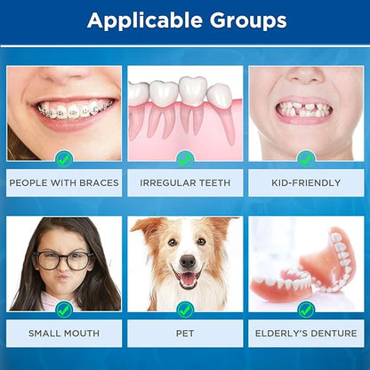 End Tuft Toothbrush, Orthodontic Toothbrush Small Head, Ultra Soft Gum Brushes for Braces, Implants, Retainers and Teeth Detail Cleaning, 6 Pcs