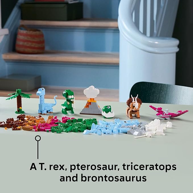 LEGO Classic Creative Dinosaurs Toy - Building Blocks Toy for Kids, Boys and Girls, Ages 5+ - Learning and Educational Toy for Preschool - Gift Idea for Birthdays - 11041