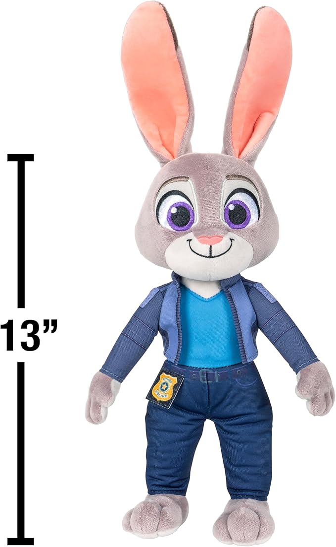Disney’s Zootopia 2 14” Feature Plush Judy Hopps - 10+ Sounds and Phrases - Plush Toys for Kids and Preschoolers - Suitable for Ages 3 +