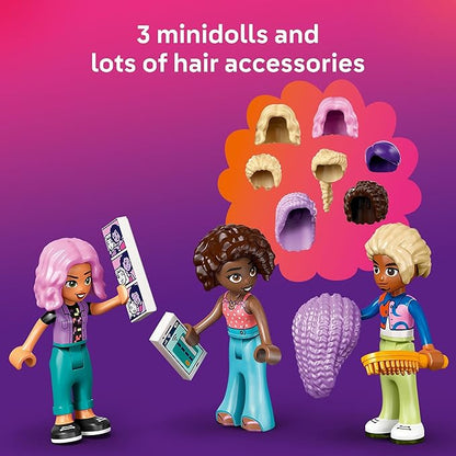 LEGO Friends Hair Salon and Accessories Store Toy Building Set - Hair Salon Toy for Girls and Boys, Ages 7+ - Gift Idea for Kids Birthday - with 3 Minidolls - 42662