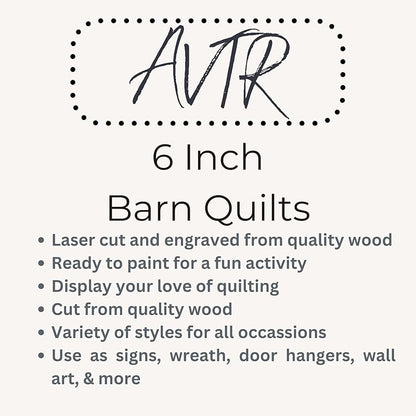 Unfinished Fall Barn Quilt Square Wooden Sign DIY Crafts to Paint for Adults, Autumn Country Gourd Decor Canvas Painting Quilts Blocks (6 inches, Pumpkin) AVTRBoutique