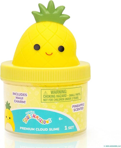 Original Squishmallows Maui Premium Cloud Slime - Limited Release, Pineapple Scent, 8 oz. Jar