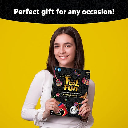 Skillmatics Art & Craft Activity - Foil Fun Pretty Patterns, Mess-Free Art, Magnets & Supplies, DIY Colorful Creative Activity, Craft Kits, Gifts for Kids, Teens, Adults, Families