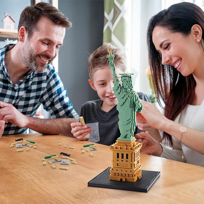 Statue of Liberty Building Blocks Set (2810Pcs) Famous World Architecture Educational Toys Micro Bricks for Kids Adults