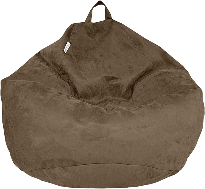 Bean Bag Stuffed Animal Storage Or Cover | No Filler | Extra Large | for Adults Or Kids | Double Stitched | Durable Zipper | Premium Microsuede