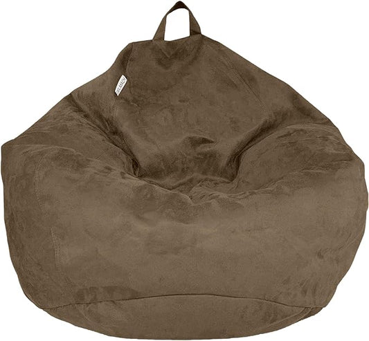 Bean Bag Stuffed Animal Storage Or Cover | No Filler | Extra Large | for Adults Or Kids | Double Stitched | Durable Zipper | Premium Microsuede