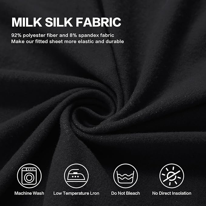 Soft Spandex Recliner Chair Covers, 4 Pieces Lazy Boy Recliner Cover for Recliner Chair, Stretch Cover for Recliner slipcovers Good Choice for All Seasons. (XL,Black)