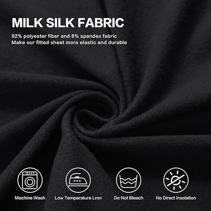 Soft Spandex Recliner Chair Covers, 4 Pieces Lazy Boy Recliner Cover for Recliner Chair, Stretch Cover for Recliner slipcovers Good Choice for All Seasons. (XL,Black)