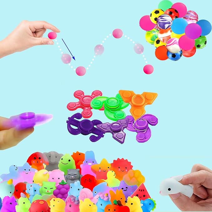 132 Pcs Party Favors Toys for Kids 4-8,Assortment Treasure Box Toys for Classroom Prizes,Goodie Bags Stuffers,Christmas Stocking Stuffers,Pinata Fillers Bulks Small Toys Carnival Prizes