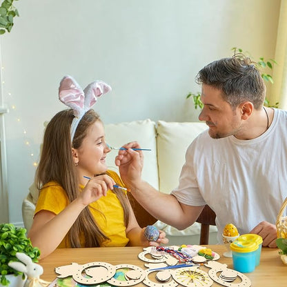 Fennoral 8 Pack Easter Craft for Kids Paint You Own Chick Dream Catcher Craft Kit for Girls Boys DIY Coloring Craft for Easter Art Activity Project Easter Gifts