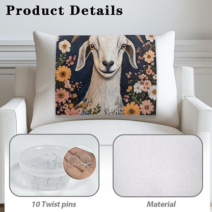 Sheep Headrest Covers for Recliners Fabric Floral Sofa Headrest Slipcovers Covers Pet Scratch Resistant Non Slip Couch Headrest Covers for Home 2 Pack