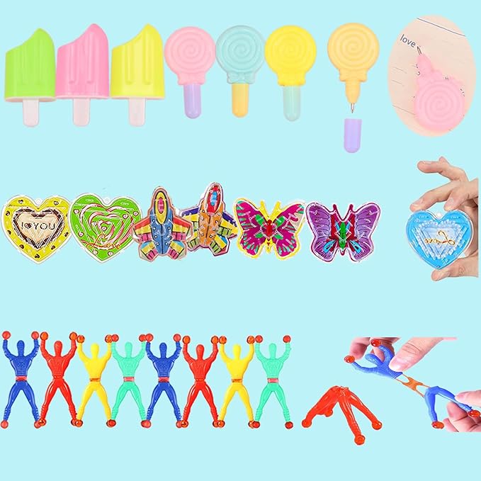 132 Pcs Party Favors Toys for Kids 4-8,Assortment Treasure Box Toys for Classroom Prizes,Goodie Bags Stuffers,Christmas Stocking Stuffers,Pinata Fillers Bulks Small Toys Carnival Prizes