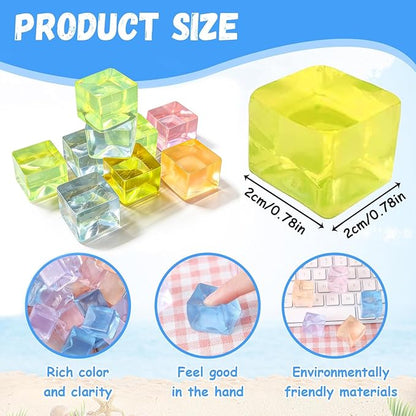 50Pcs Stress Balls for Fidget Toys, Squeeze Cubes Ball Sensory, Easter, Valentines, Stocking Stuffers, Birthday Stress Balls Bulk Classroom Prizes Toy Gifts, Halloween, Christmas, Party Favors
