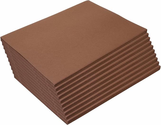 Construction Paper,Dark Brown,9 inches x 12 inches,200 Sheets,Heavyweight Construction Paper,Crafts, Kids Art,Painting,Coloring,Drawing,Creating,Art,Paper,Art Project,All Purpose