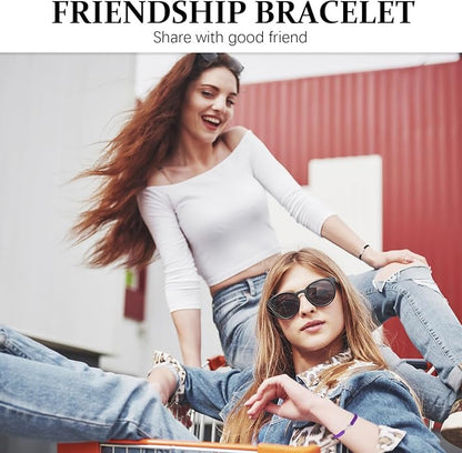 Sureio Cross Friendship Bracelet Adjustable Braided Rope Jesus Christian Cross Bracelets Matching Couple String Lucky Strand BFF Wristband for Women Men Boy Girls Easter Baptism