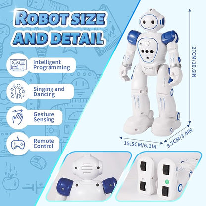 Robots Toy for Kids with Wireless Remote Control and Gesture Sensing, Programmable Walking Singing and Dancing Robots, Easter Gifts Birthday Gifts for Kids Aged 3 4 5 6 7 8 9 Year Old