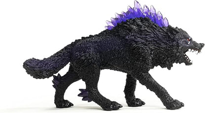 Schleich Eldrador Creatures Mythical Shadow Wolf Action Figure - Featuring Purple Coat and Translucent Back Crystals, Durable Toy for Boys and Girls, Gift for Kids Age 7+