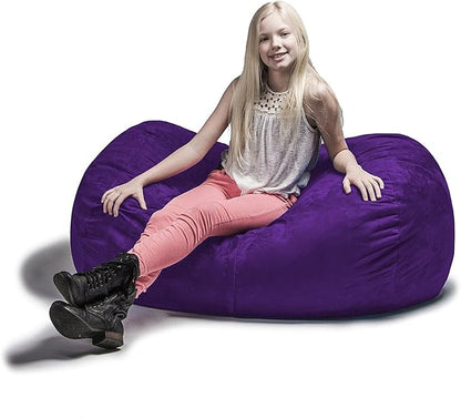 Jaxx Sofa Saxx Bean Bag Lounger, 4-Feet, 4', Grape