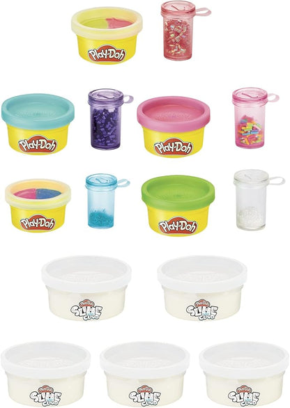 Play-Doh Mixing Studio DIY Kit for Kids 4 Years and Up, Mix Your Own Colors with Super Cloud and Scented Classic Modeling Compound, 10 Cans, 5 Mix-ins, Non-Toxic