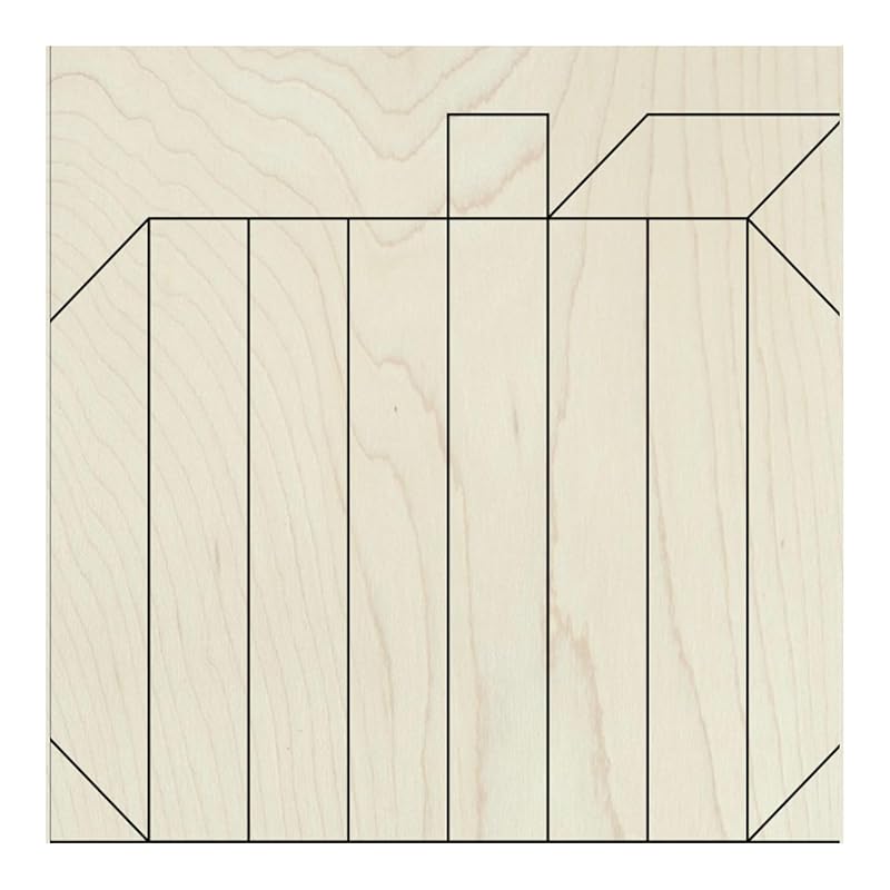 Fall Unfinished Barn Quilt Square Wooden Sign, Autumn Country Decor Canvas Quilts Blocks (12 inches, Pumpkin) AVTRBoutique