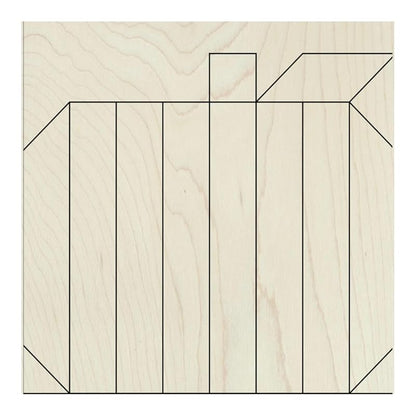 Fall Unfinished Barn Quilt Square Wooden Sign, Autumn Country Decor Canvas Quilts Blocks (12 inches, Pumpkin) AVTRBoutique