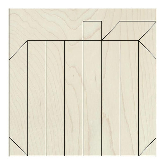 Fall Unfinished Barn Quilt Square Wooden Sign, Autumn Country Decor Canvas Quilts Blocks (12 inches, Pumpkin) AVTRBoutique