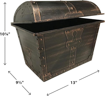 Teacher Created Resources Large Plastic Treasure Chest Classroom Rewards Pirate Party Goody Box (TCR8759) (Pack of 1)
