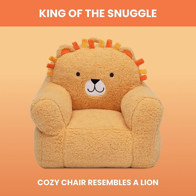 Delta Children Lion Cozee Buddy Chair, Orange