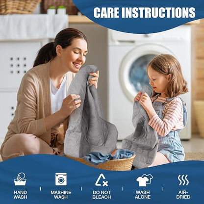 TAOCOCO 100% Waterproof Recliner Covers, Recliner Sofa Covers with Leg Straps, Reversible Recliner Couch Cover for Reclining Chair, Washable Couch Protector for Pets Kids(1 Seater 22", Light Gray)