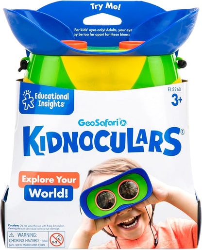 Educational Insights GeoSafari Jr. Kidnoculars - Binoculars for Kids Ages 3+, STEM and Outdoor Toys for Toddlers, Gifts for Toddlers, Educational Toys for Kids