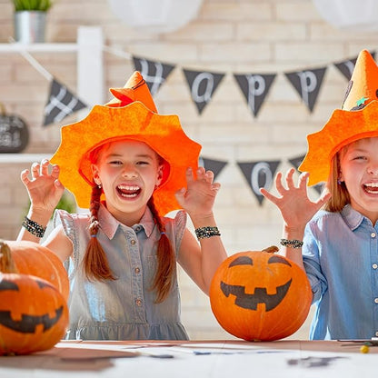 48 Pcs Colorful Kids Friendship Bracelet Set Adjustable Beads Bracelets Cute Friendship Princess Pretend Play Bracelet Stretch Beaded Bracelet Preppy Bracelets Set for Girls Women (Spooky)