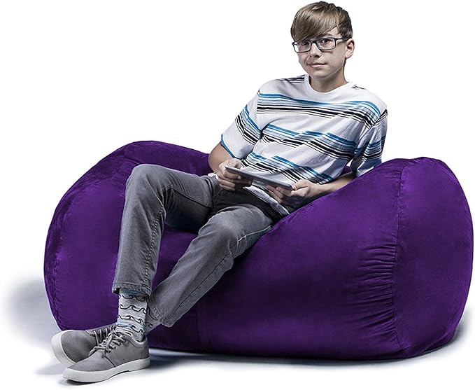 Jaxx Sofa Saxx Bean Bag Lounger, 4-Feet, 4', Grape