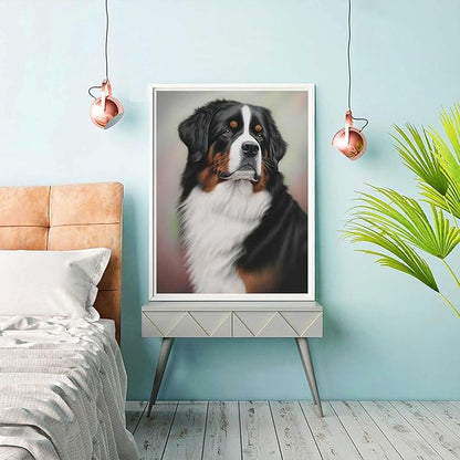 500 Pieces Wooden Jigsaw Puzzles for Adults - Bernese Mountain Dogs Challenging Puzzle Fun Family Game Decompress Toys Adults Home Decoration Colorful Puzzle Unique Gifts for Dog Lovers